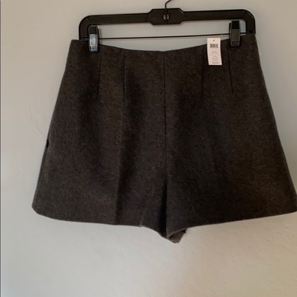 Wool high waisted short